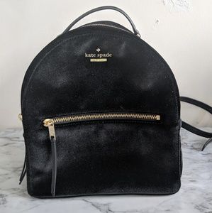 Kate Spade mini back pack - black velvet